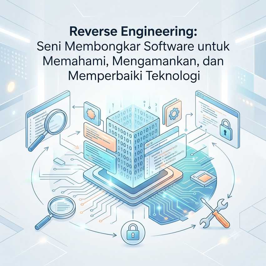 Reverse Engineering: Seni Membongkar Software untuk Memahami, Mengamankan, dan Memperbaiki Teknologi