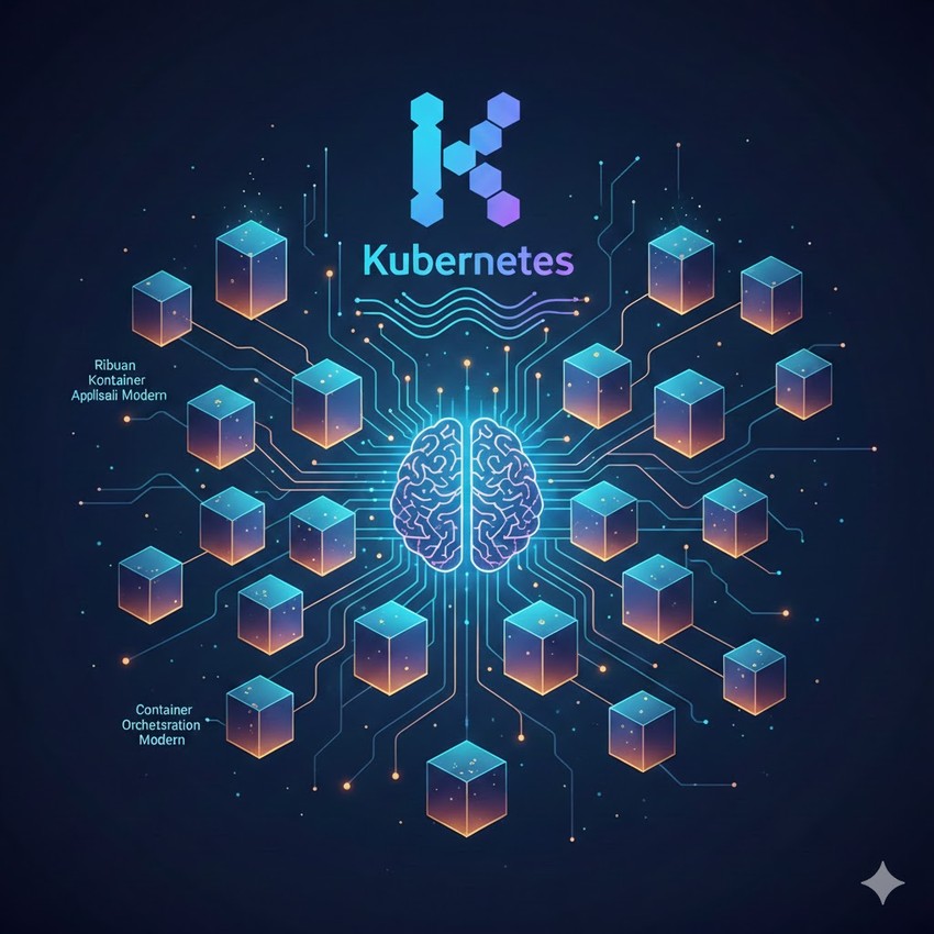 Container Orchestration dengan Kubernetes: Otak di Balik Manajemen Ribuan Kontainer Aplikasi Modern
